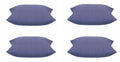 Elements Indigo Blue Square Cushion Covers - Pack of 4, 40cm x 40cm, Cotton - SuperSaverAU - view 1