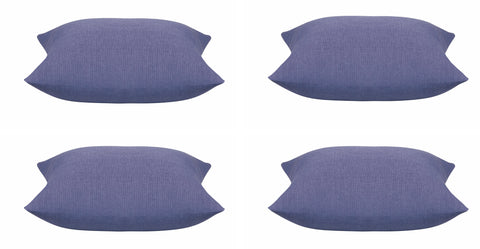 Elements Indigo Blue Square Cushion Covers - Pack of 4, 40cm x 40cm, Cotton - SuperSaverAU - view 1
