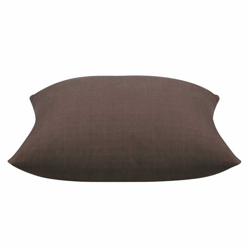 Elements Stone Pack of 4 Brown Solid Square Cushion Covers 40cm x 40cm - SuperSaverAU - view 1