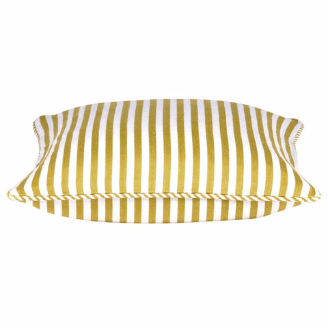 Dandi Mustard Yellow & White Striped Cushion Cover 40x40cm - Beach Style - SuperSaverAU - view 1