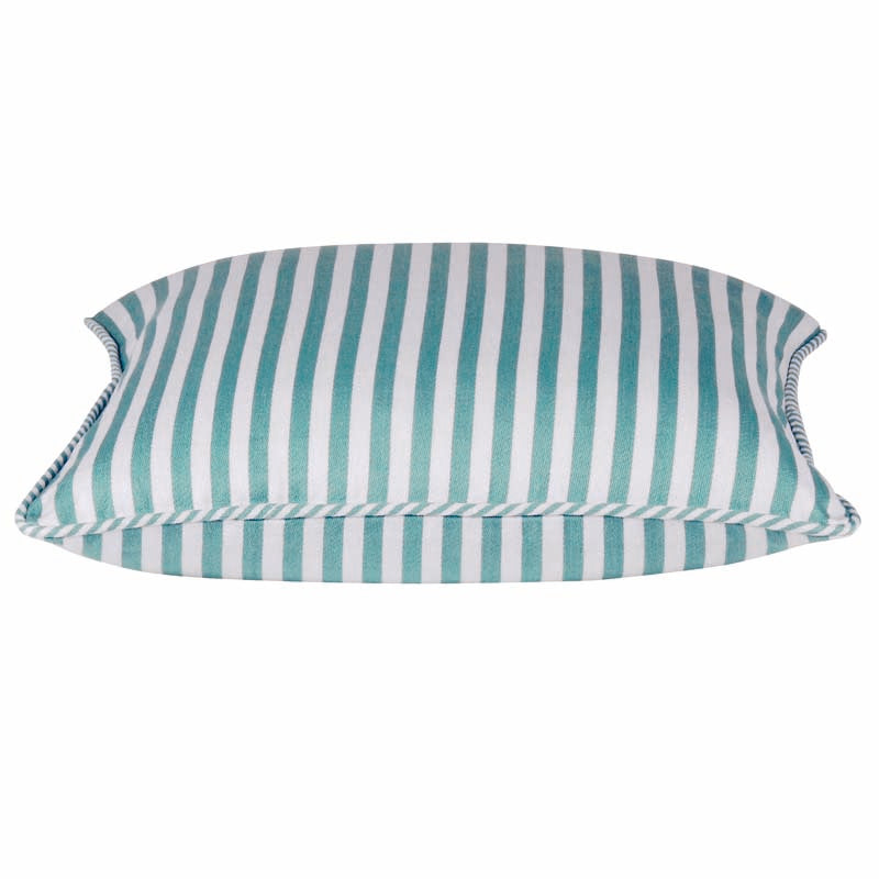 Dandi Aqua Striped Cushion Cover 40x40cm - Beach & Nautical Style - SuperSaverAU - view 1
