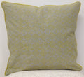 Azuk Mustard Yellow Aztec Cushion Cover 50cm x 50cm with Velvet Piping - SuperSaverAU - view 1