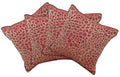 Flower Marone Pack of 4 Square Cushion Covers 40cm x 40cm Floral Design - SuperSaverAU - view 1