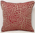 Flower Marone Pack of 4 Square Cushion Covers 40cm x 40cm Floral Design - SuperSaverAU - view 2