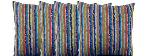 Dries Pack of 4 Multicoloured Retro Funky Cushion Covers 40cm x 40cm Made in Europe - SuperSaverAU - view 1