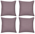 Fern Rose Cushion Covers Pack of 4, Soft Pink 40cm x 40cm, Made in Europe - SuperSaverAU - view 1