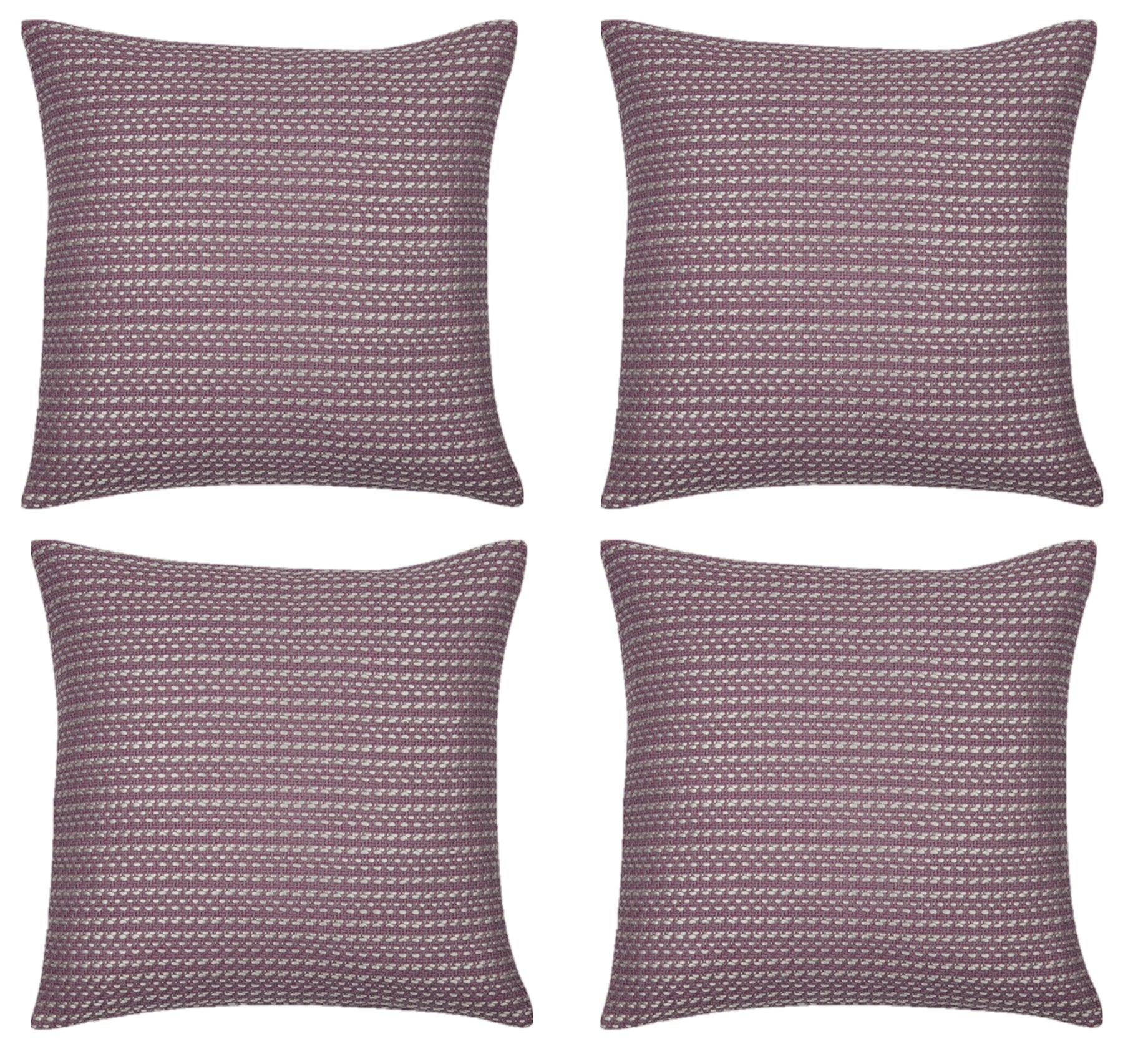 Fern Rose Cushion Covers Pack of 4, Soft Pink 40cm x 40cm, Made in Europe - SuperSaverAU - view 1