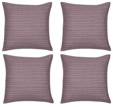 Fern Rose Cushion Covers Pack of 4, Soft Pink 40cm x 40cm, Made in Europe - SuperSaverAU - view 1
