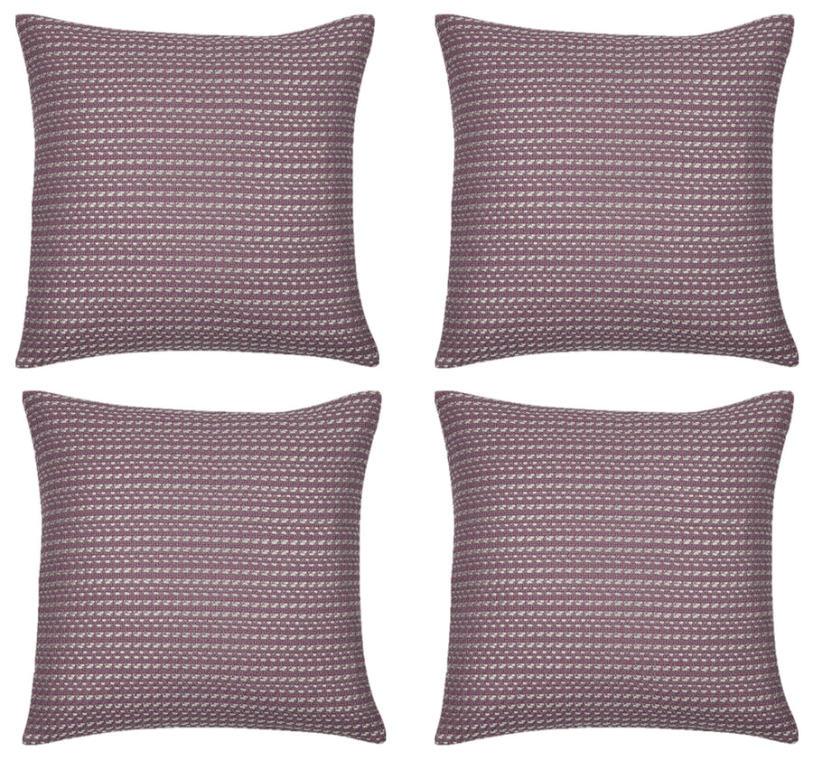 Fern Rose Cushion Covers Pack of 4, Soft Pink 40cm x 40cm, Made in Europe - SuperSaverAU - view 1