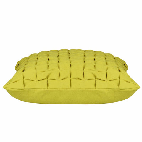 Flux Mustard Yellow 45cm x 45cm 3D Textured Cushion Cover - Funky Modern Design - SuperSaverAU - view 1