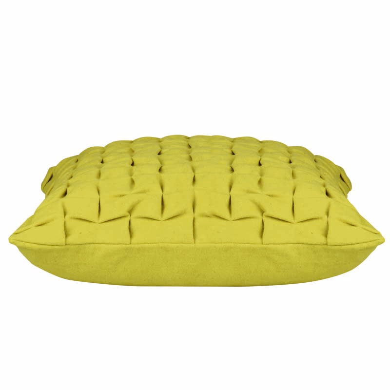 Flux Mustard Yellow 45cm x 45cm 3D Textured Cushion Cover - Funky Modern Design - SuperSaverAU - view 1