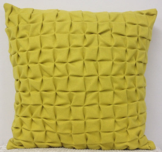 Pack of 4 Flux Mustard Yellow 3D Textured 45cm x 45cm Cushion Covers