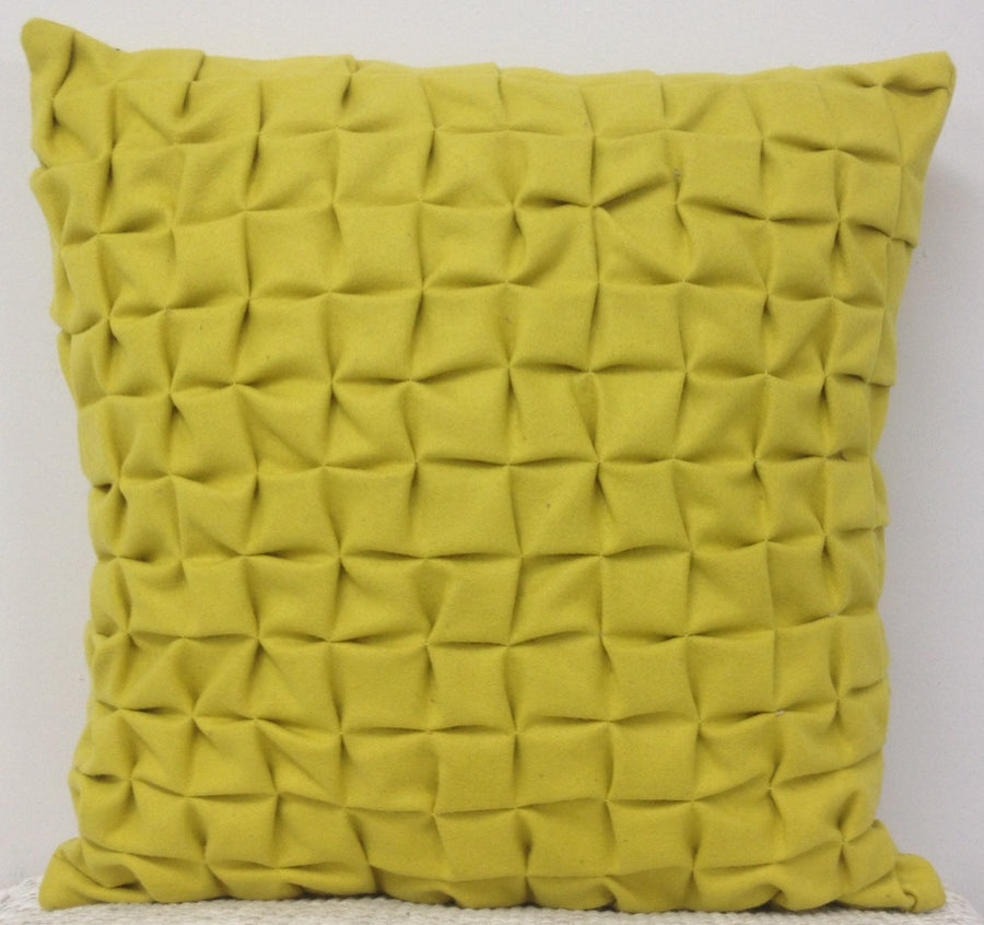 Flux Mustard Yellow 3D Textured Cushion Covers - Pack of 4, 45cm x 45cm - SuperSaverAU - view 1