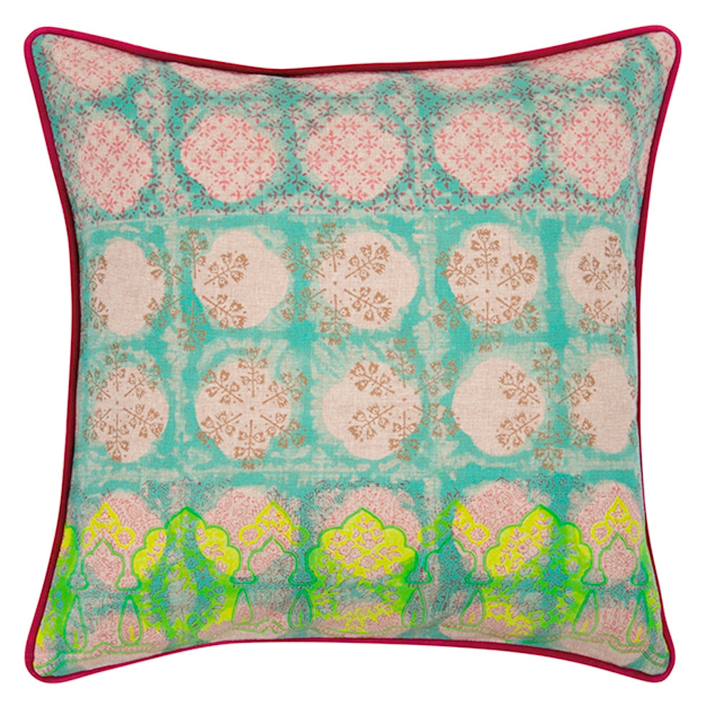 Avia Cushion Cover 45cm x 45cm Modern Funky Retro Design Fuchsia Multicoloured - SuperSaverAU - view 1