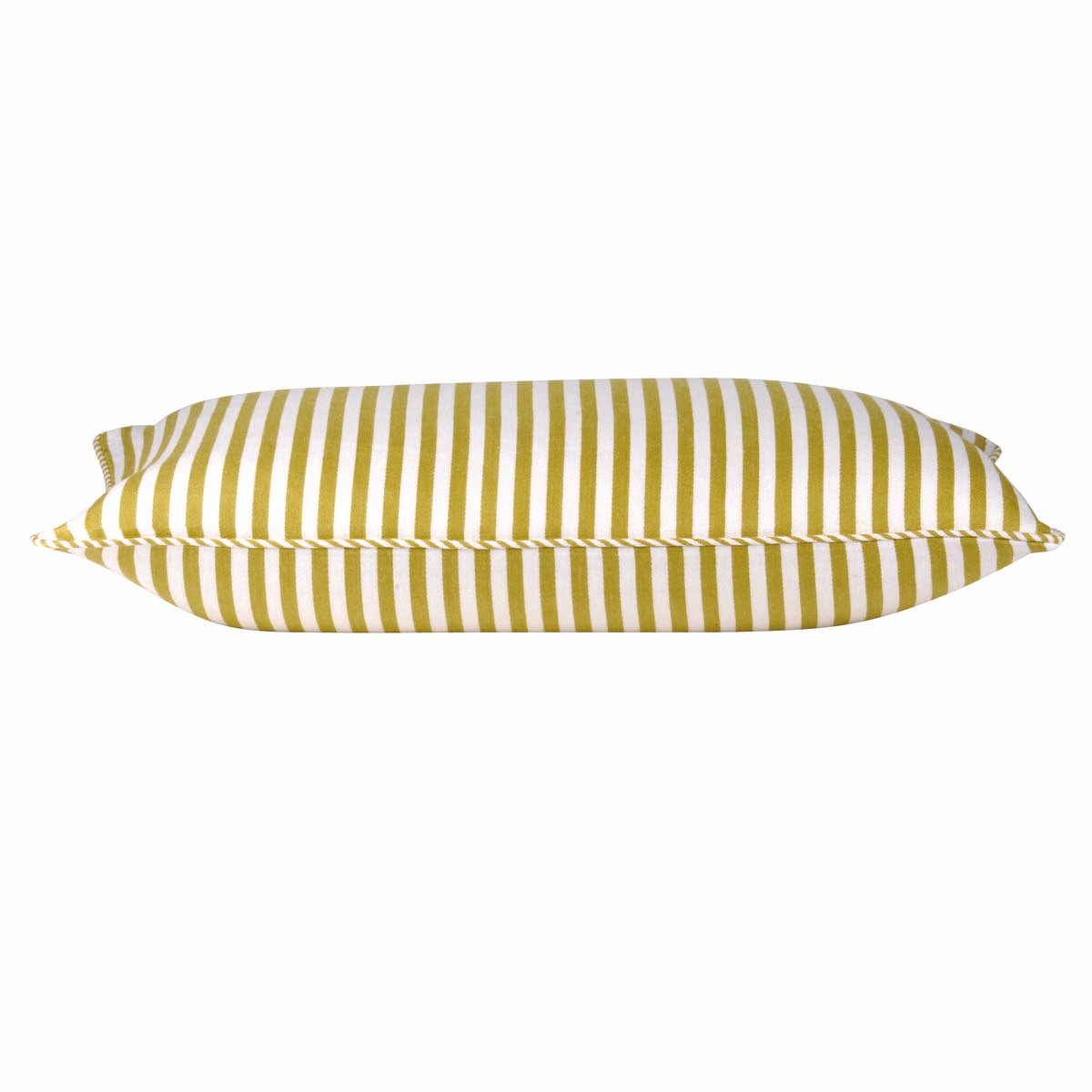 Dandi Mustard Yellow & White Rectangle Cushion Cover 35cm x 60cm, Nautical Style - SuperSaverAU - view 1