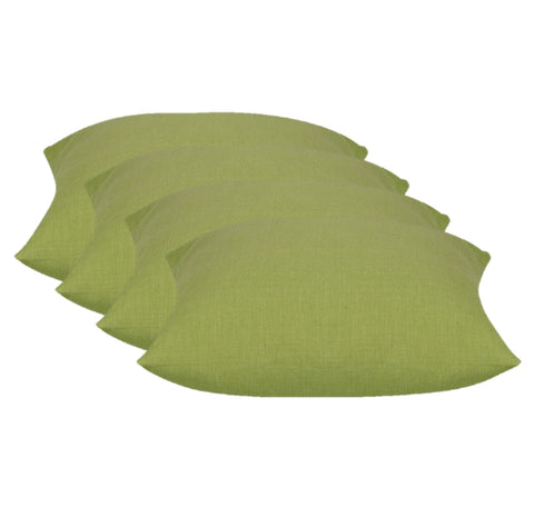 Elements Green Cushion Covers Pack of 4 Square 50cm x 50cm Cotton Zipper - SuperSaverAU - view 1