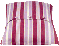 Coste Fuchsia Striped Cushion Cover 50x50cm - Multicoloured Cotton Decor - SuperSaverAU - view 1