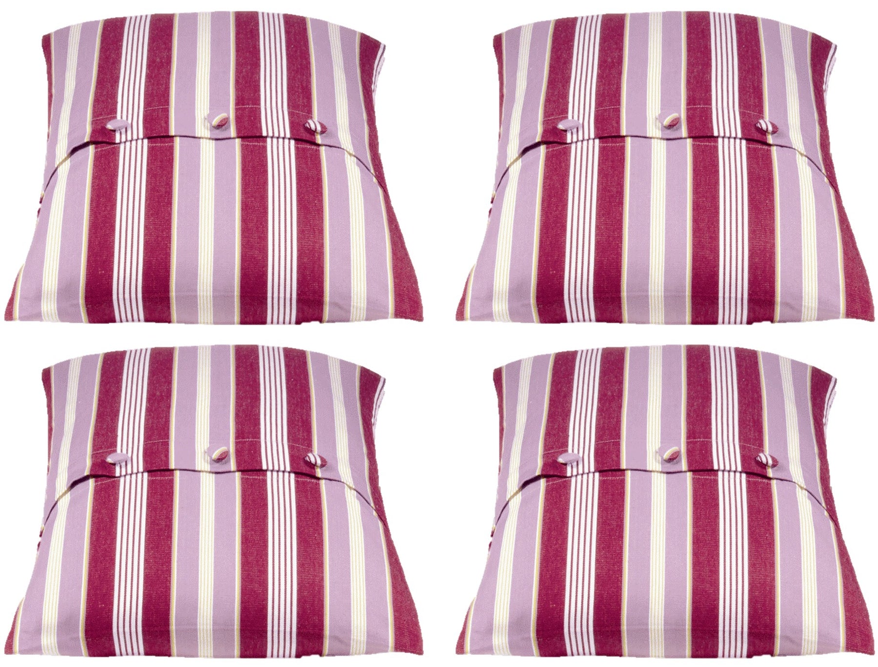 Coste Pack of 4 Fuchsia 50x50cm Striped Cushion Covers - Beach Style - SuperSaverAU - view 1