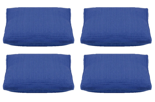 Pack of 4 Classic Sky Blue Large 56x56cm Box Sided Cushion Cover Chair pad covers