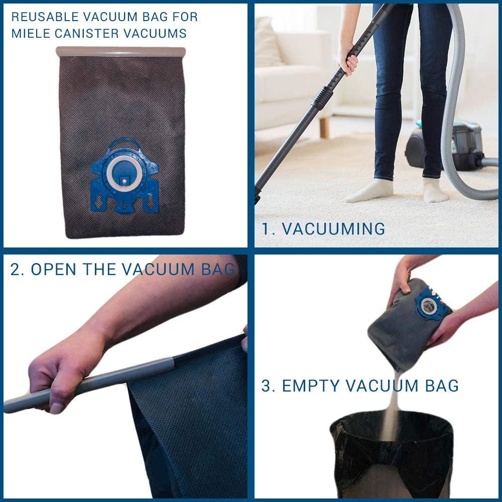 Premium Reusable Cloth Vacuum Bag for Miele GN and FJM Models