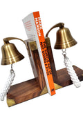 Hand Crafted Decorative Brass Anchor Bell Bookend with Antique Finish 300x100x170mm - SuperSaverAU - view 2