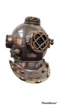 Divers Helmet - Dark Antique Finish, Full Size, Hand Made, 420x320x420 mm - SuperSaverAU - view 2