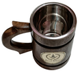 Medieval Beer Mug – Spartan, Hand Crafted Natural Horn Tones, Decorative Souvenir - SuperSaverAU - view 1