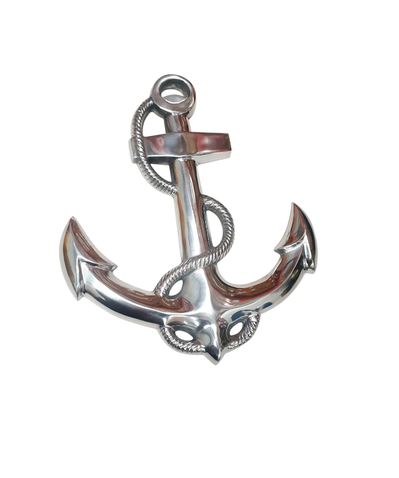 Ship Anchor Wall Hanging - Antique Brass Finish, Hand Crafted, 450x385x30 mm - SuperSaverAU - view 1