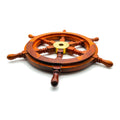 Ship Wheel 450 mm - Hand Crafted Natural Wood Home Decor & Collectable - SuperSaverAU - view 1