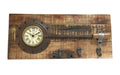 Wall Clock - Frying Pan On Recycled Wood - SuperSaverAU - view 1