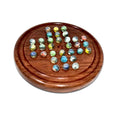 Wooden Solitaire Game – Marble Balls, 220mm Dia, Hand Crafted, Decorative - SuperSaverAU - view 1