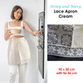 Army and Navy Lace Apron Cream, Filigree Lace Design, 90 x 50 cm - SuperSaverAU - view 2