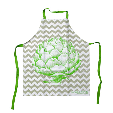 Artichoke 100% Cotton Apron 59 x 80cm - Stain Resistant, Machine Washable - SuperSaverAU - view 1