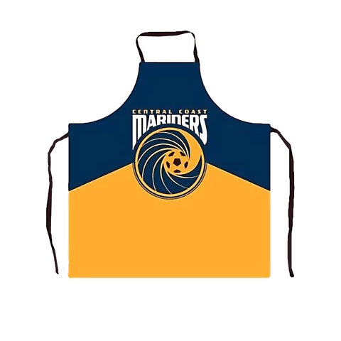 A-League BBQ Apron - Central Coast Mariners - 57 x 72 cm - Team Print Design - SuperSaverAU - view 1