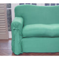 Jade Green Sofa Cover 2 to 3 Seater 230x420cm - Polyester Cotton - SuperSaverAU - view 1
