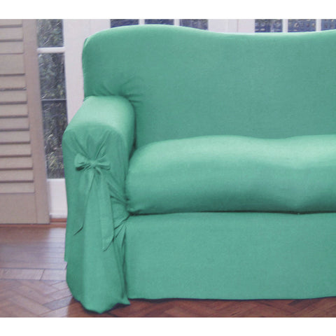 Jade Green Sofa Cover 2 to 3 Seater 230x420cm - Polyester Cotton - SuperSaverAU - view 1