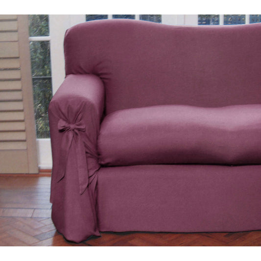 Mauve Sofa Cover 2 to 3 Seater 230x420cm - Polyester Cotton