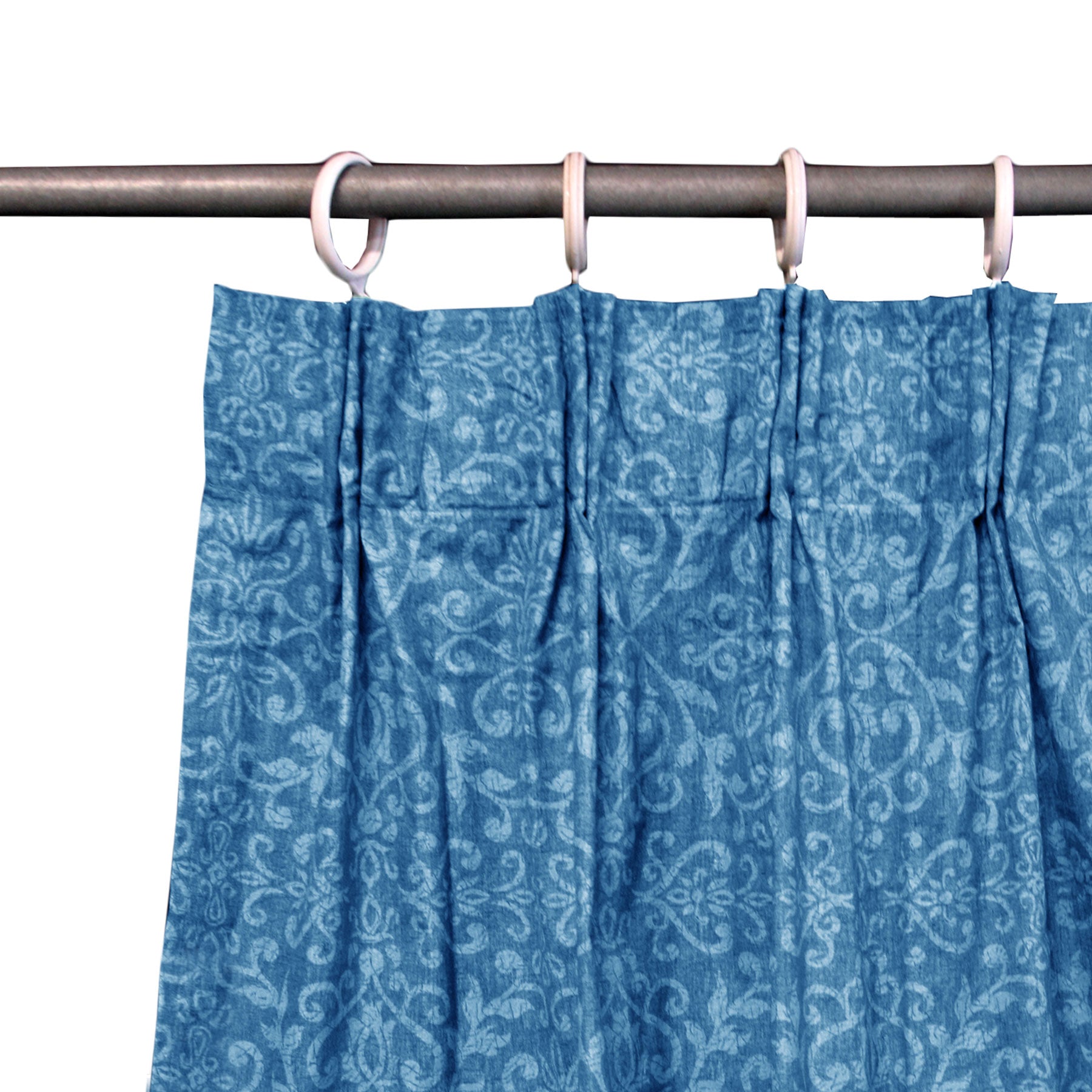 Acrylic Coated Damask Curtains - 2 Pack, 110 x 213 cm, Choose Your Color - SuperSaverAU - view 1