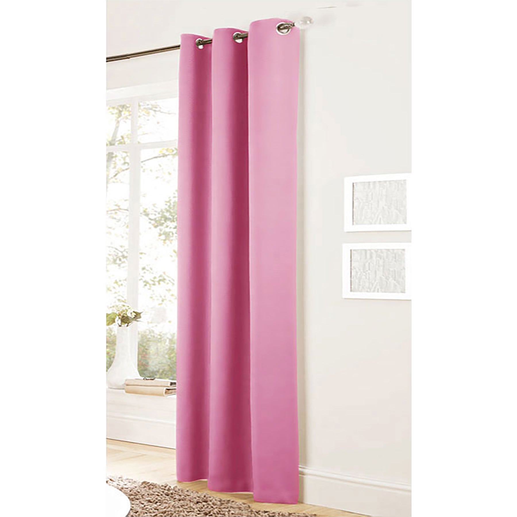 Bloomington Easy Care Eyelet Blackout Curtain 120 x 221 cm - 99% Light Blocking - SuperSaverAU - view 1