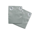 Blockout Embossed Eyelet Leaf Curtains Grey - 2 x 140 x 223 cm - SuperSaverAU - view 1