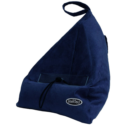 Handsfree Book Seat Navy - 27 x 37 cm, Molds to Any Angle, Micro Suede