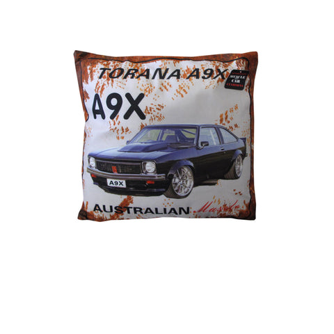 Australian Muscle Car Cushion 40 x 40 cm - A9X Torana Blue, Retro Design - SuperSaverAU - view 1