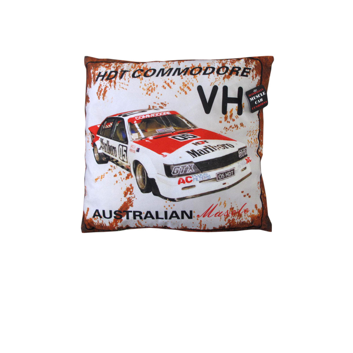 Australian Muscle Car Cushion VH HDT Comodore Red 40 x 40 cm - Retro Design
