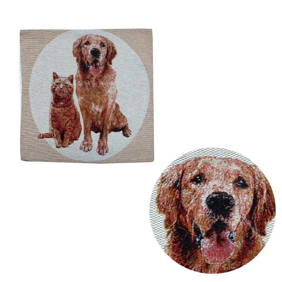 Tapestry Pet Cat Dog Cushion Cover 43 x 43 cm - Animal Design, Polyester - SuperSaverAU - view 1