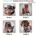 Tapestry Pet Cat Dog Cushion Cover 43 x 43 cm - Animal Design, Polyester - SuperSaverAU - view 2