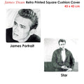 James Dean Retro Printed Square Cushion Cover 43 x 43 cm - Vintage Design - SuperSaverAU - view 2