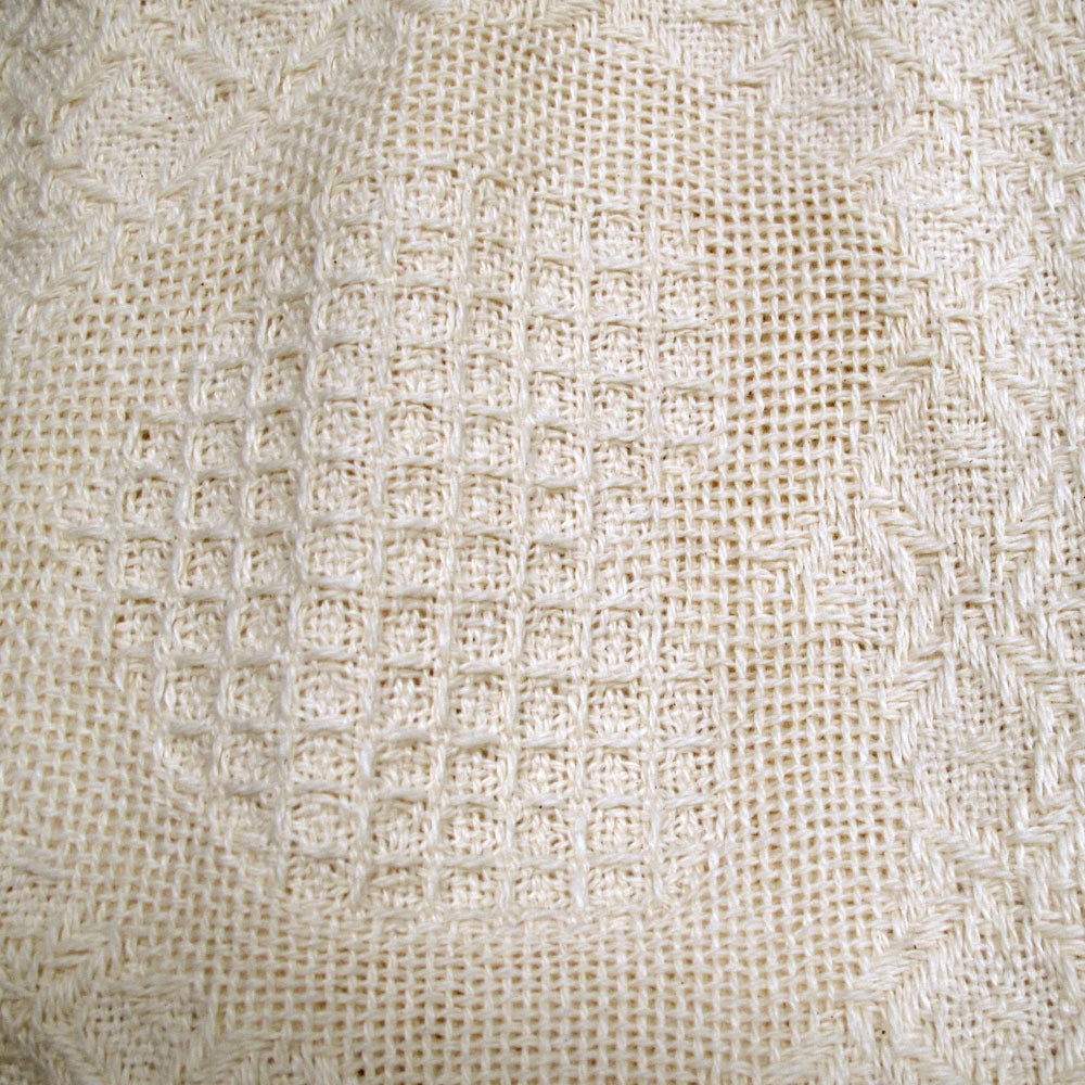 Cotton Knitted Cushion Cover 43 x 43 cm - Hearts & Herringbone Patterns - SuperSaverAU - view 2