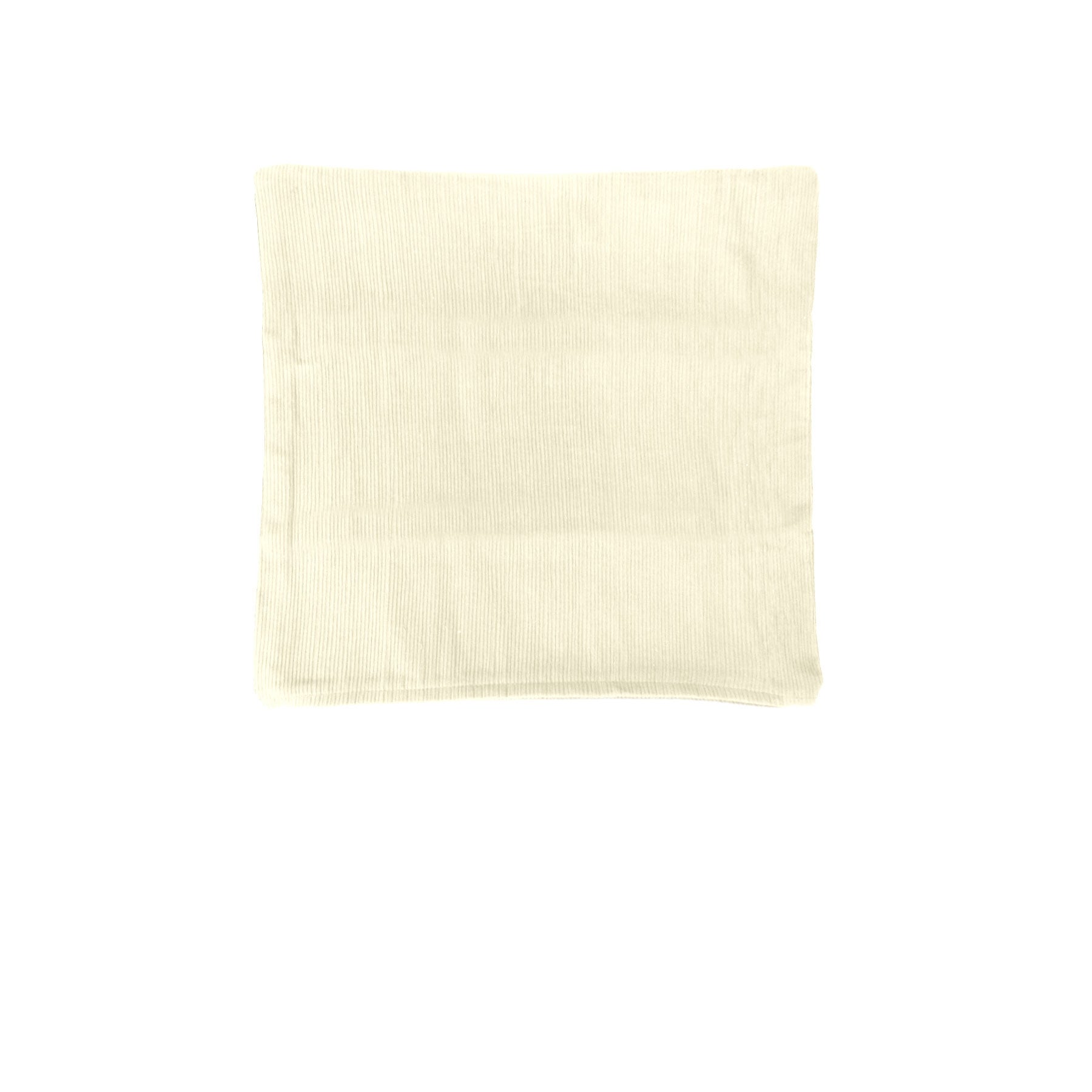 Mila Cotton Striped Cushion Cover 43 x 43 cm - Cream & Burgundy, Zip Closure - SuperSaverAU - view 1