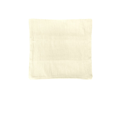 Mila Cotton Striped Cushion Cover 43 x 43 cm - Cream & Burgundy, Zip Closure - SuperSaverAU - view 1