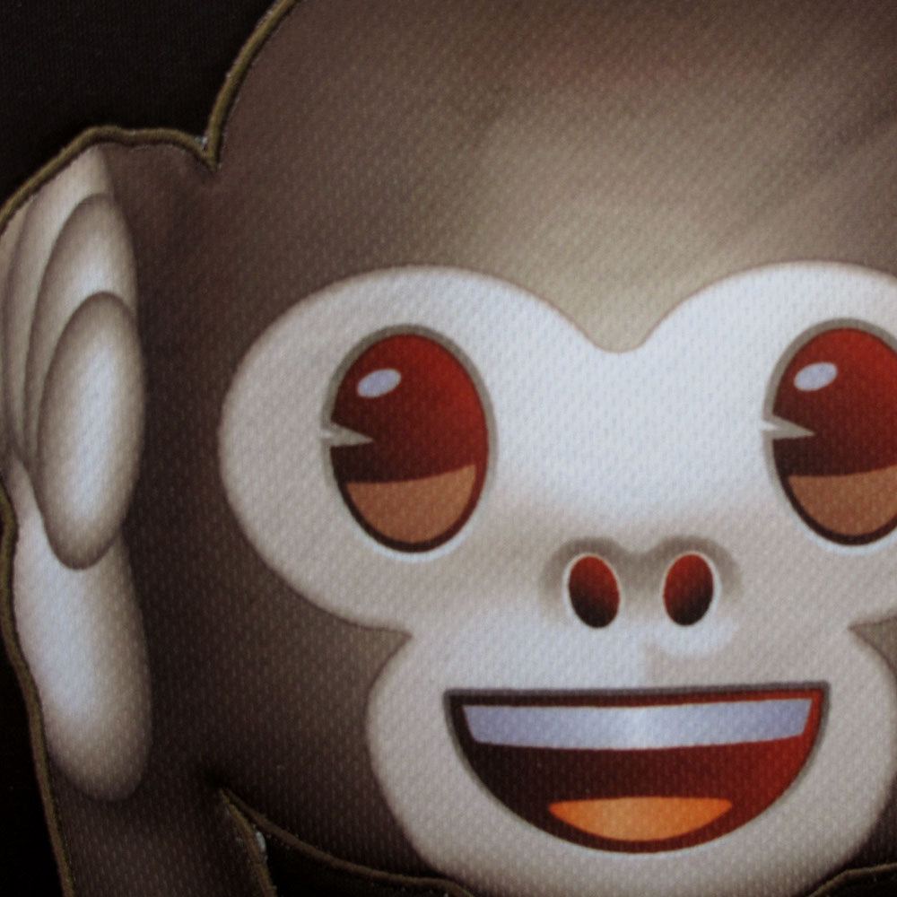 Premium Emoji Monkey Face Front Car Seat Covers Pair